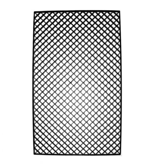 Wet en regelgeving Uithoudingsvermogen de begeleiding Zwart Kunststof Rooster 68 x 40 x 1,2 cm